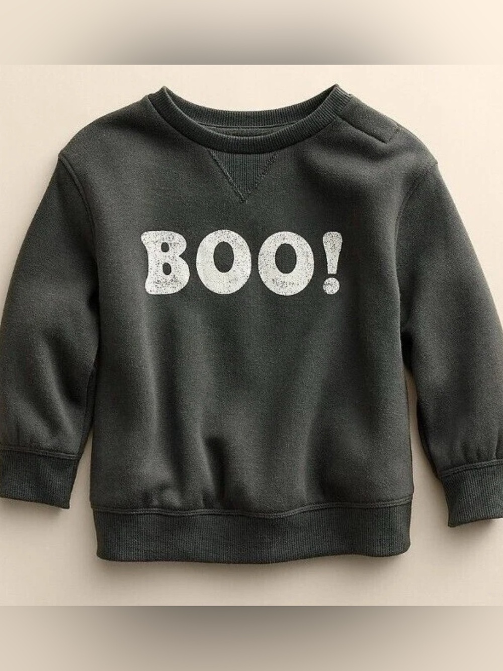 Kids Black 'BOO!' Graphic Sweatshirt